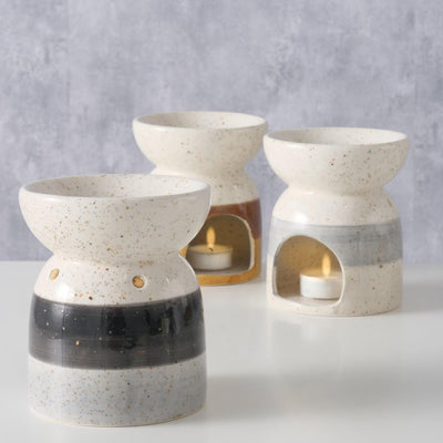 Brûleur parfum d'ambiance Boltze porcelaine 13x11cm