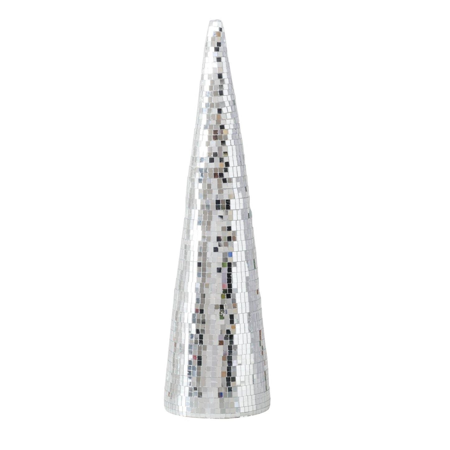 Boltze home miroir disco sapin de Noël en verre h39cm