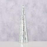 Boltze home miroir disco sapin de Noël en verre h39cm - afbeelding 1