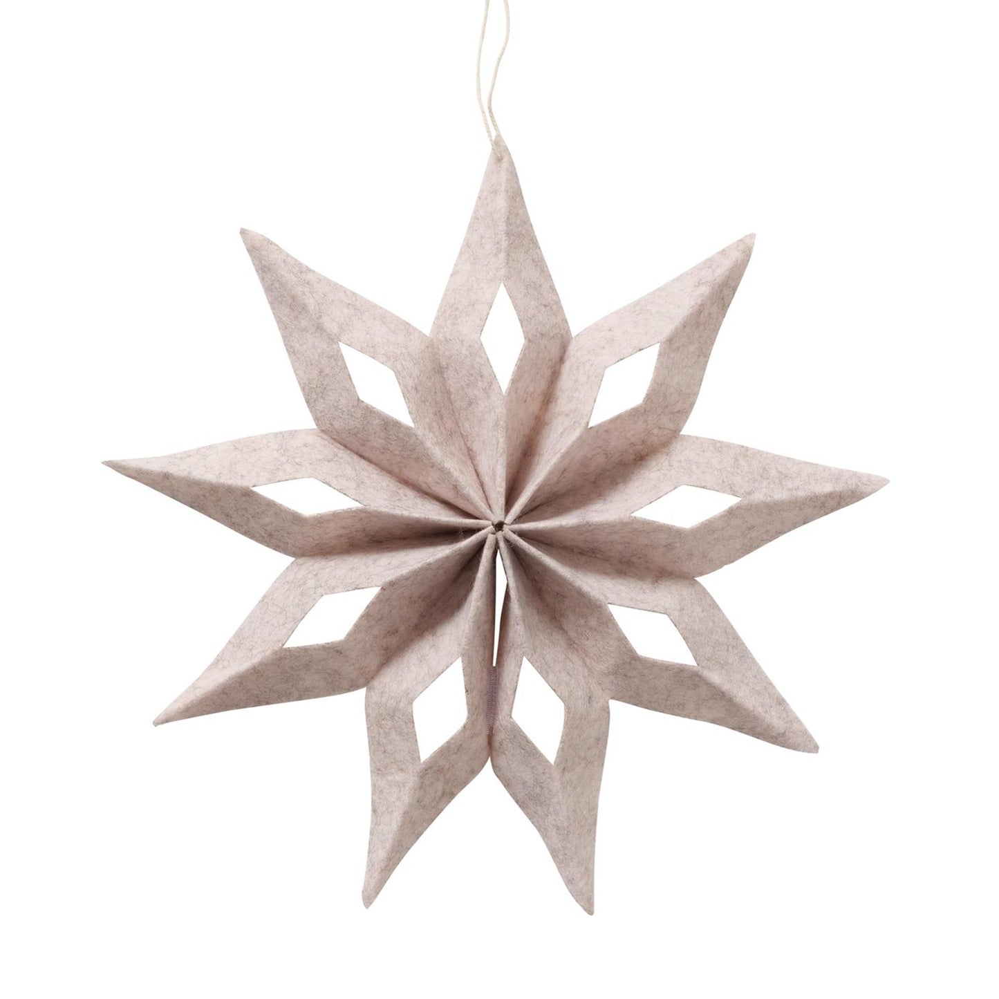 Étoile de maison Boltze en feutre d30cm
