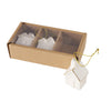 Boltze home Maison à pendentif de Noël en porcelaine 3 pièces