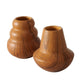 Boltze home vase céramique aspect bois h10,5 cm
