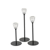 Boltze home bougeoir noir 3 pièces ø7cm