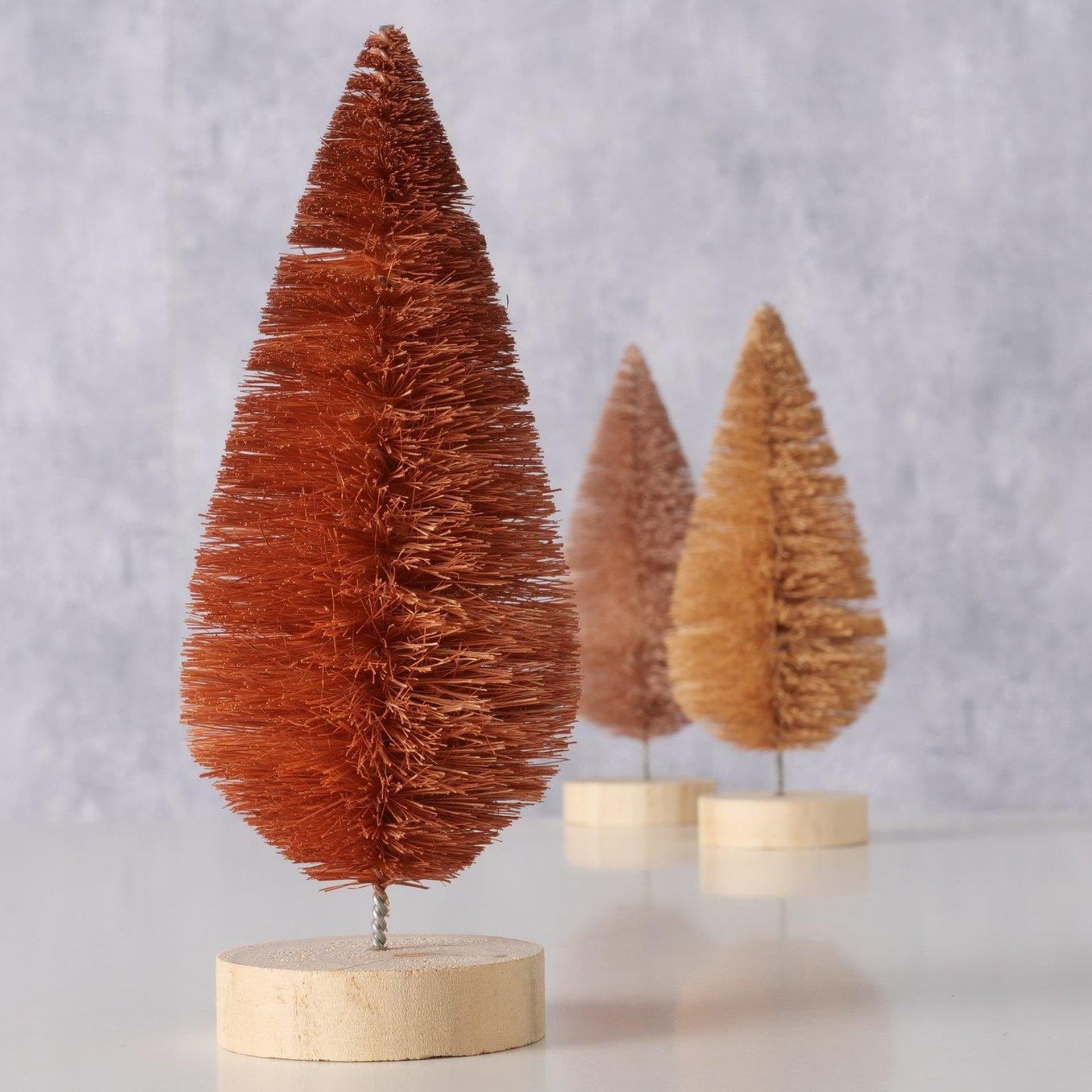Boltze home statue sapin de Noël marron h16cm