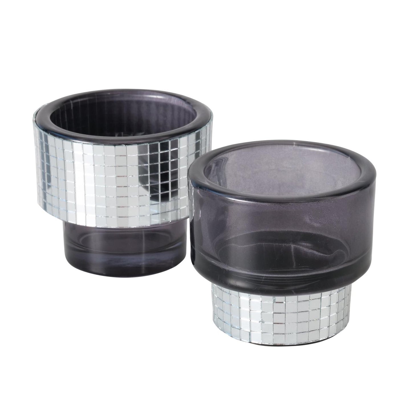 Boltze home photophore disco verre h7,5 cm