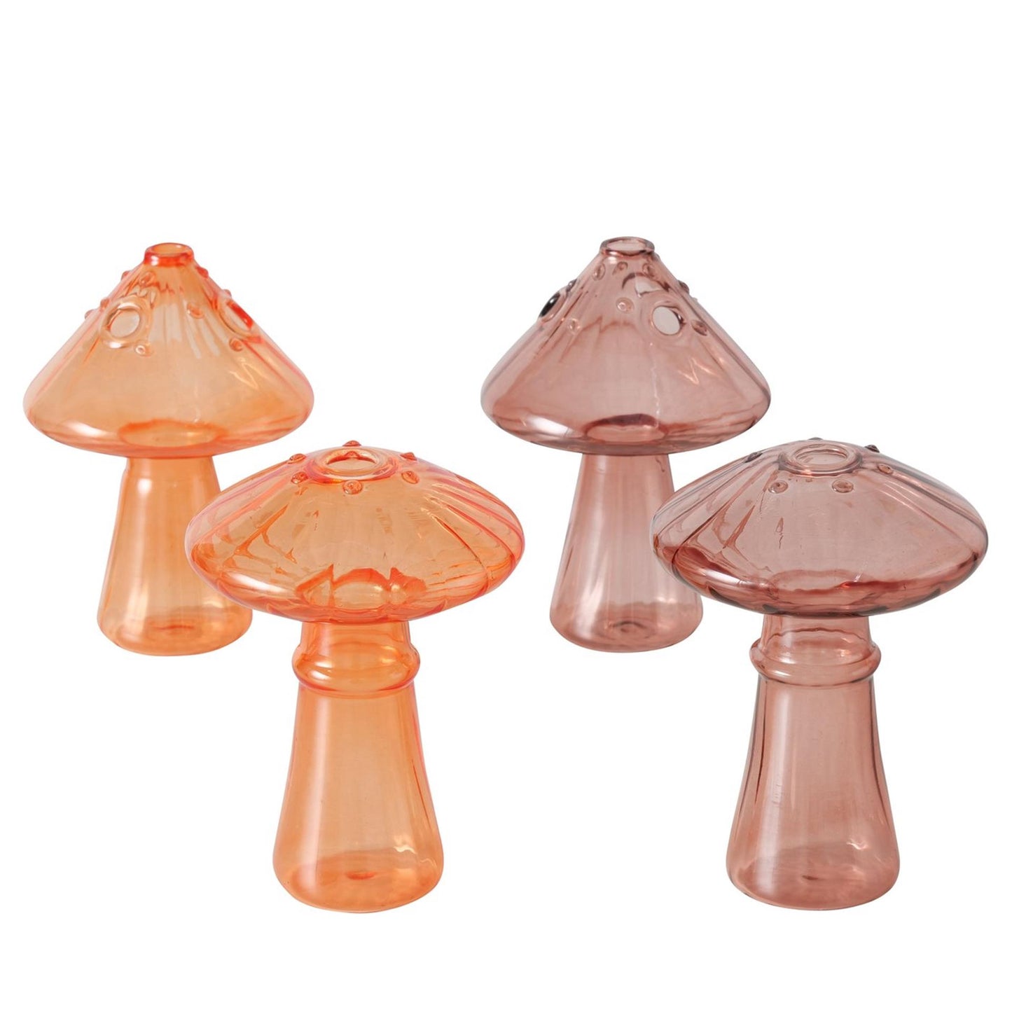 Boltze home vase champignon verre h10,5 cm