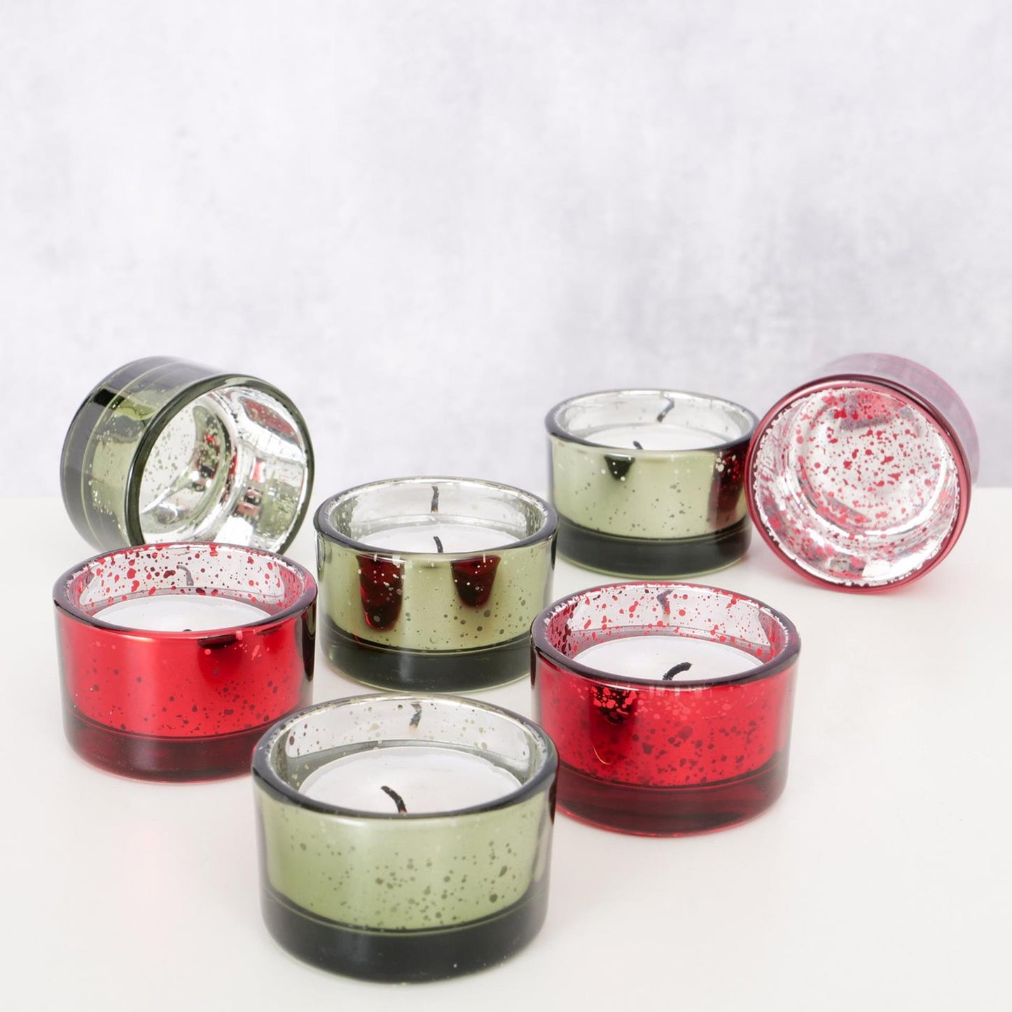 Boltze home photophore verre set a 4 h3cm