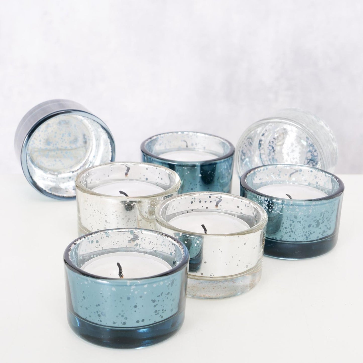 Boltze home photophore verre set a 4 h3,3cm