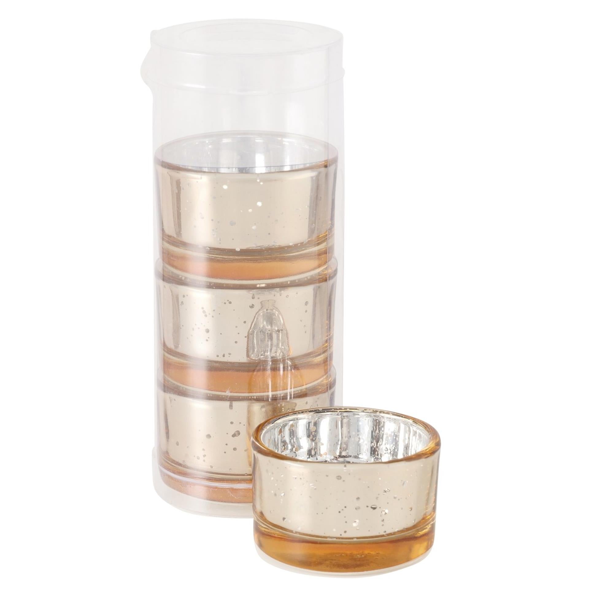 Boltze home photophore verre set a 4 h3,4cm