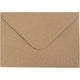 Enveloppe recyclée Creativ company, format enveloppe 11,5x16 cm, 120 gr, naturel, 50 pièces 1 boîte