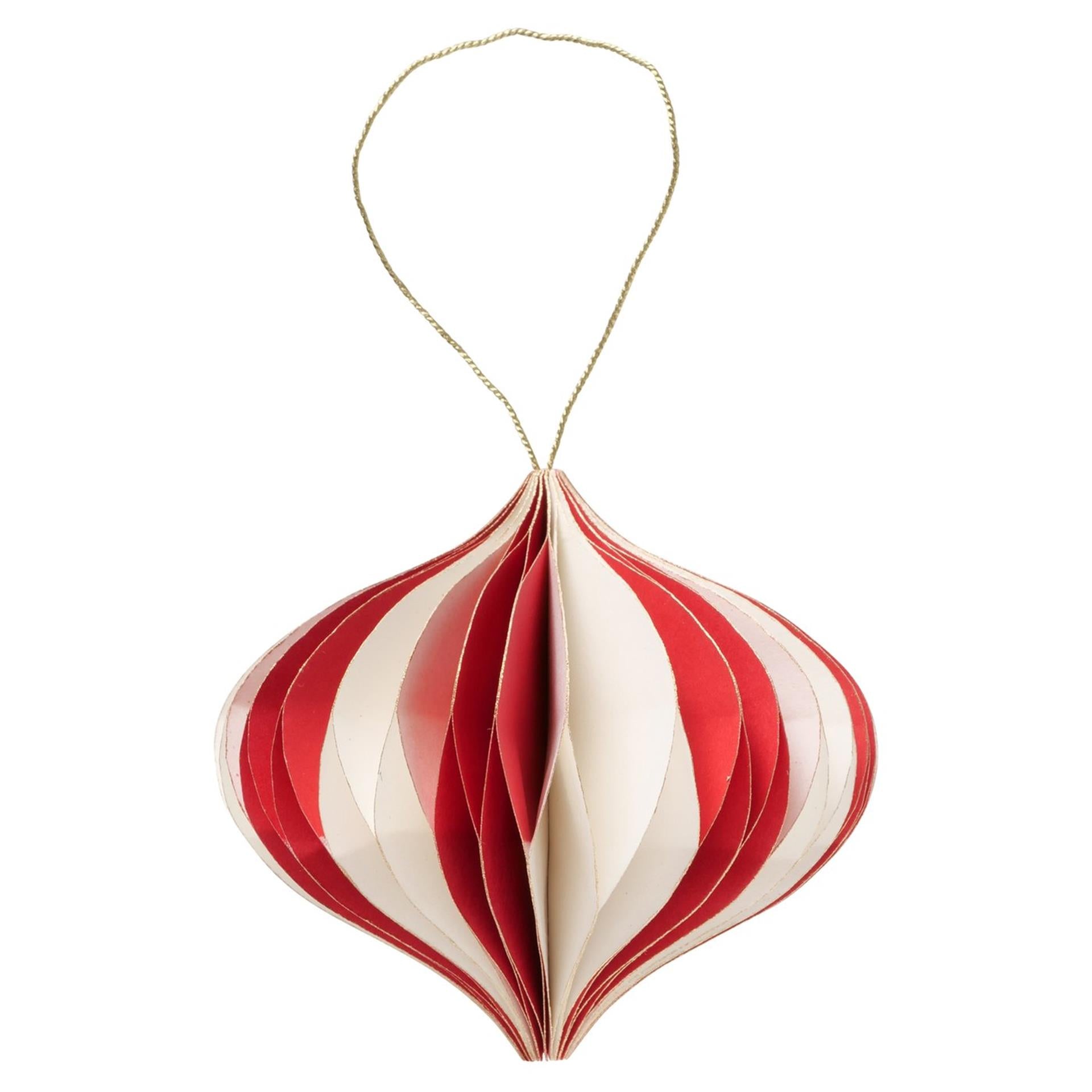 Boltze home boule de Noël yorki ovale ø10cm rouge blanc papi