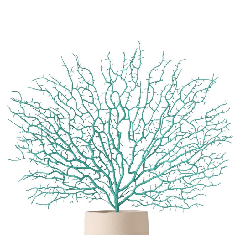 Boltze branche de décoration d'intérieur corail turquoise 46cm