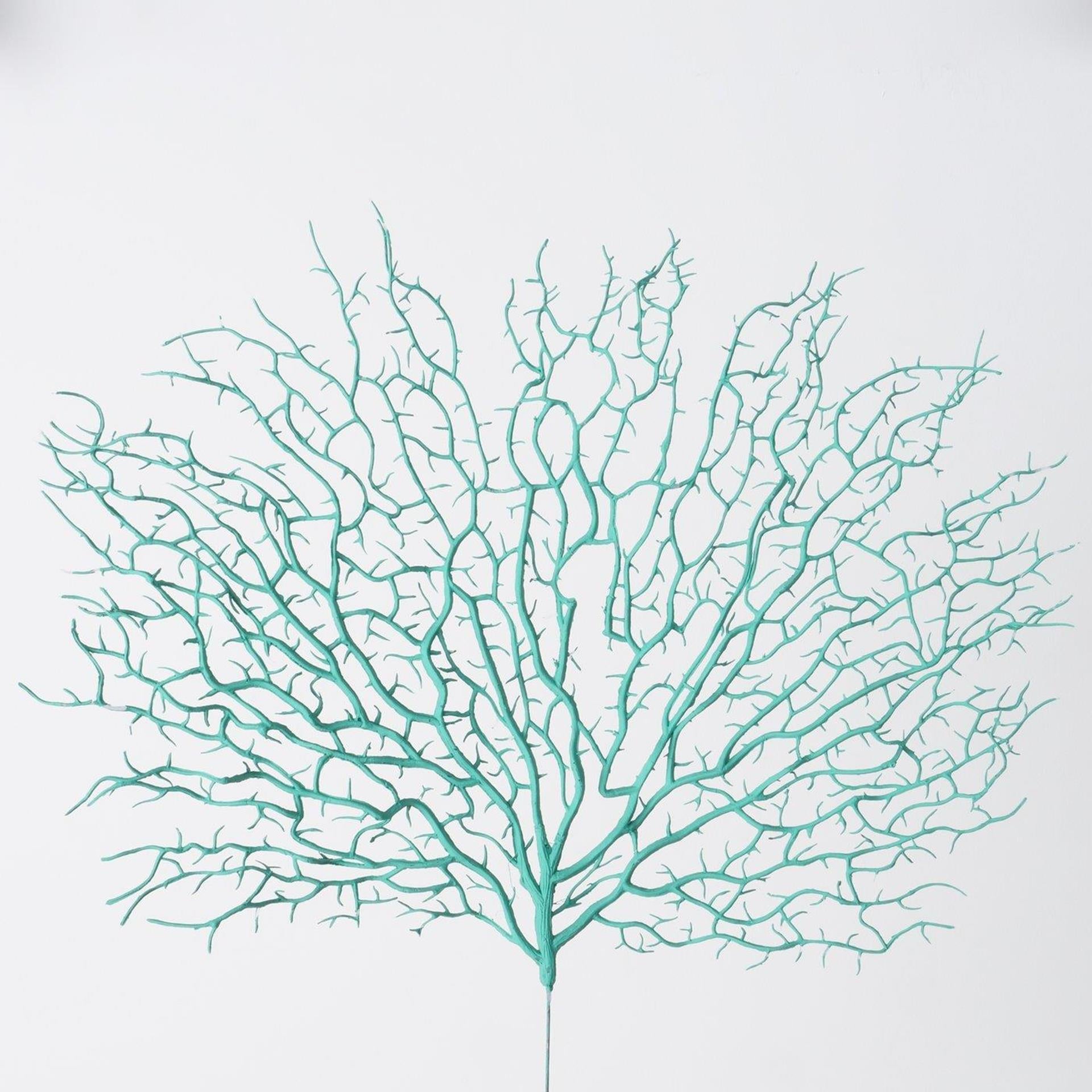 Boltze branche de décoration d'intérieur corail turquoise 46cm