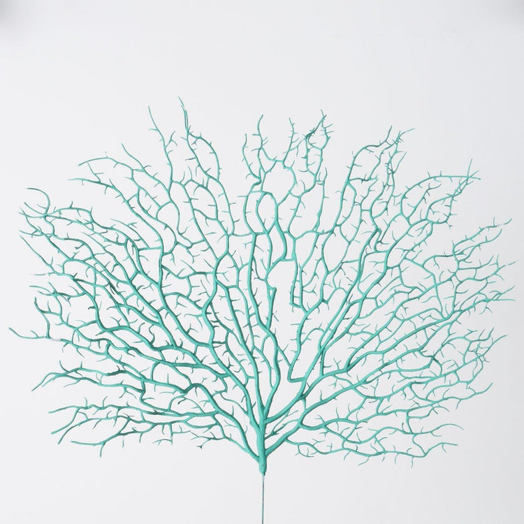 Boltze branche de décoration d'intérieur corail turquoise 46cm