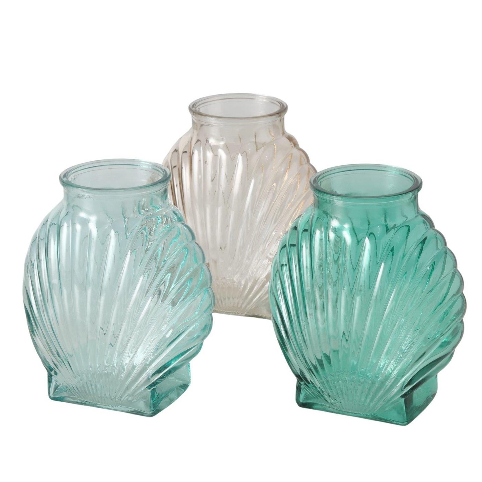 Boltze home vase verre coqua 16x10x18cm