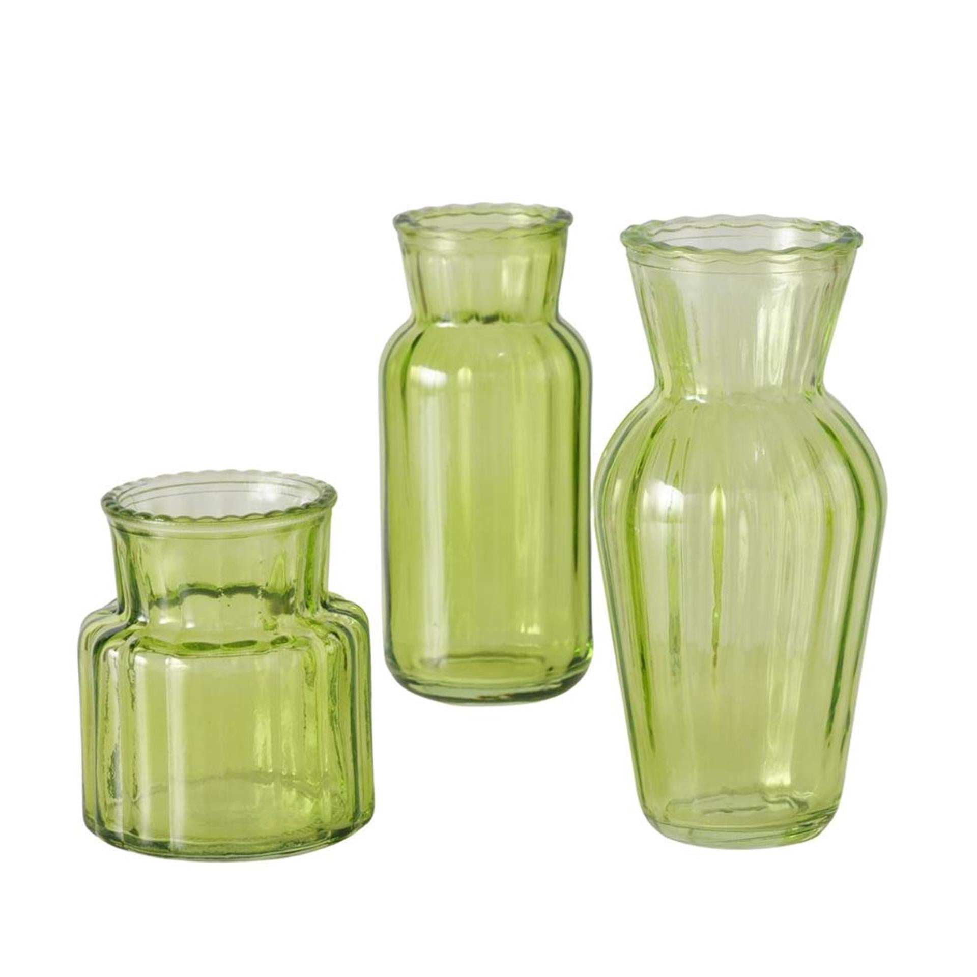 Boltze home vase tilla 3 pièces vert