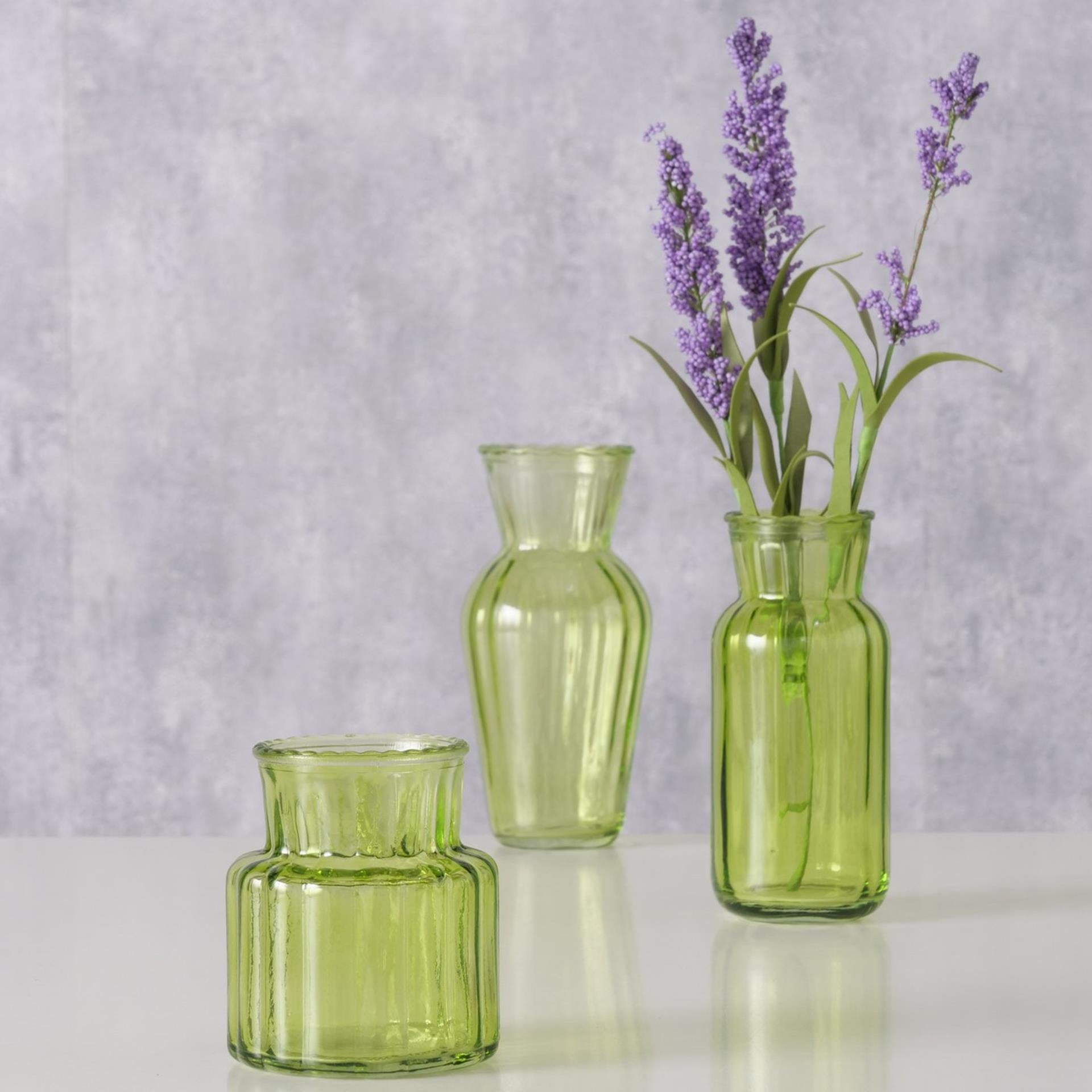 Boltze home vase tilla 3 pièces vert