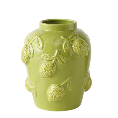 Vase Boltze home citron vert h20,5cm