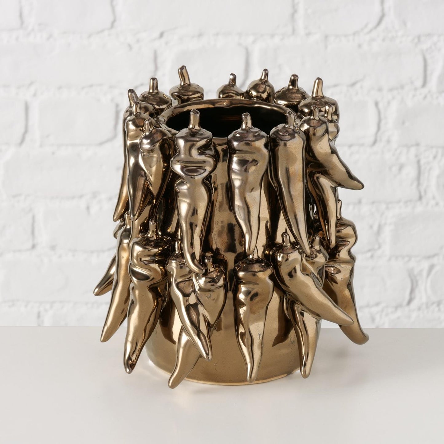 Boltze home vase poivré dia19x19cm