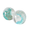 Boltze presse-papier home déco verre turquoise ø8cm
