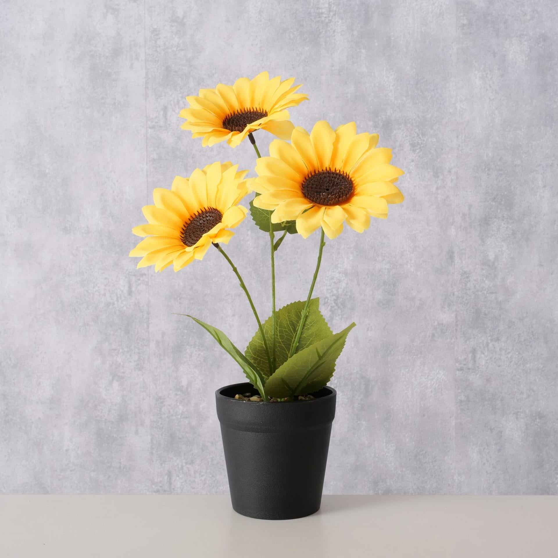 Boltze home plante artificielle tournesol 33cm