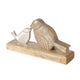 Boltze maison sculpture oiseau avec jeune 23x5x12cm