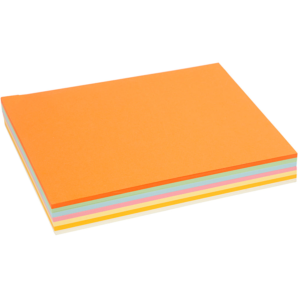 Creativ Company Pastel Karton, A4, Vel 210x297 mm, 160 gr, couleurs pastel, 210 DIV Sheets 1 Box