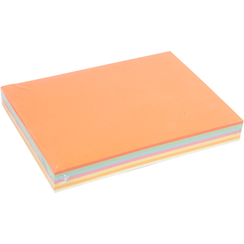 Creativ Company Pastel Karton, A4, Vel 210x297 mm, 160 gr, couleurs pastel, 210 DIV Sheets 1 Box