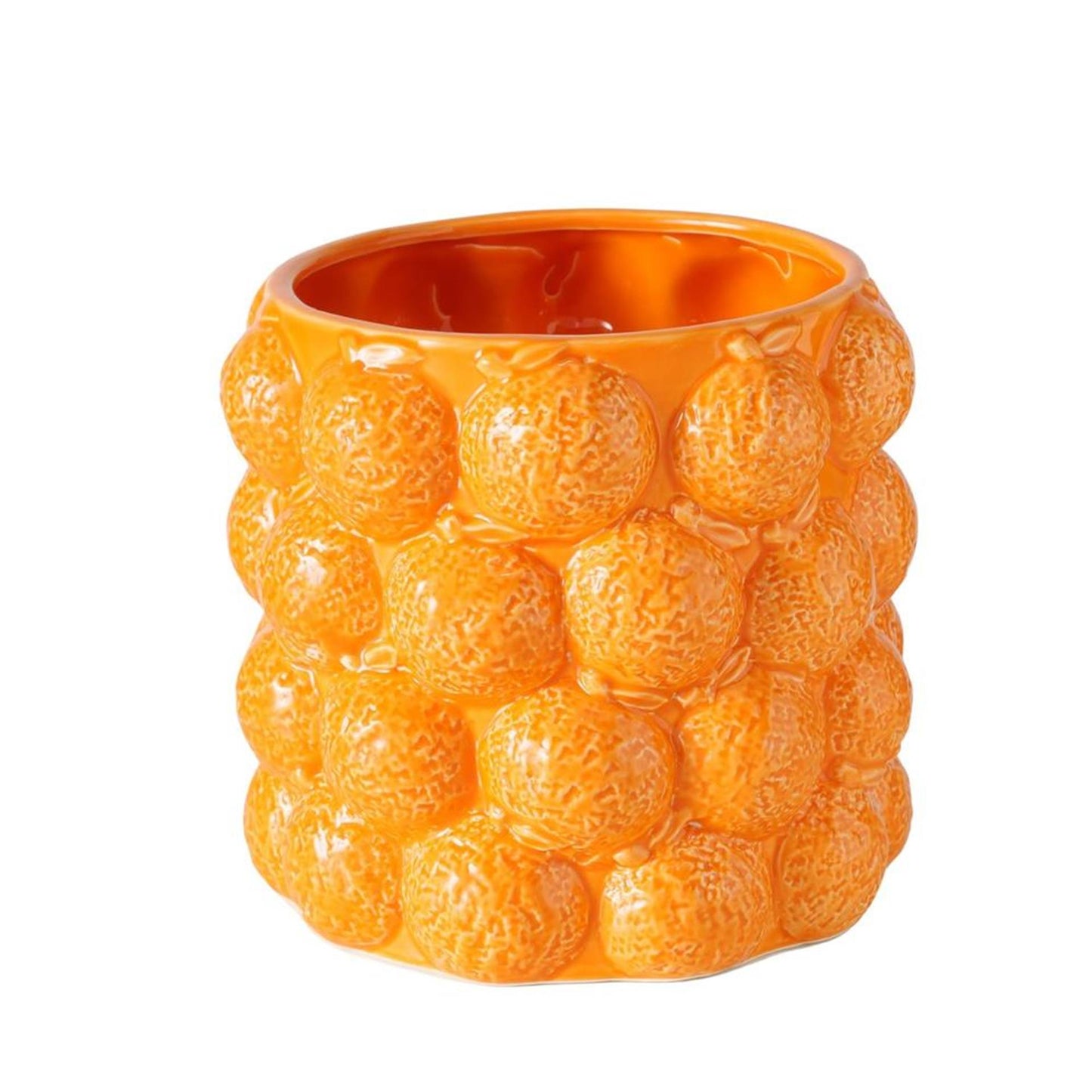 Pot de fleur Boltze home orange h15cm