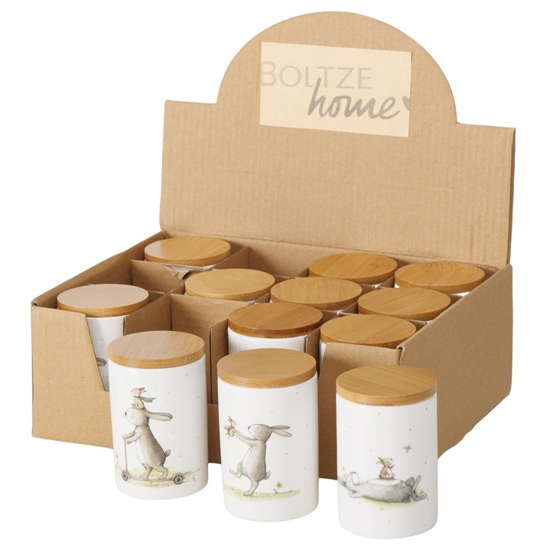 Boltze home pot de rangement lapin 80ml 7,8cm
