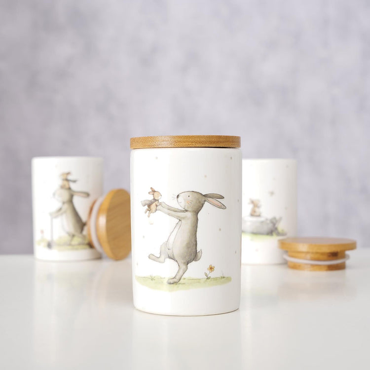 Boltze home pot de rangement lapin 80ml 7,8cm