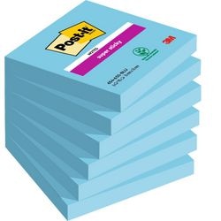 Notes super collantes post-it 76x76mm bleu