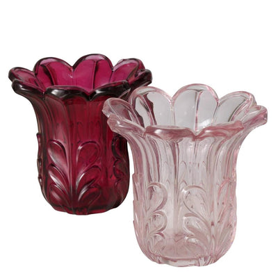 Boltze home vase rosena h10,5 verre
