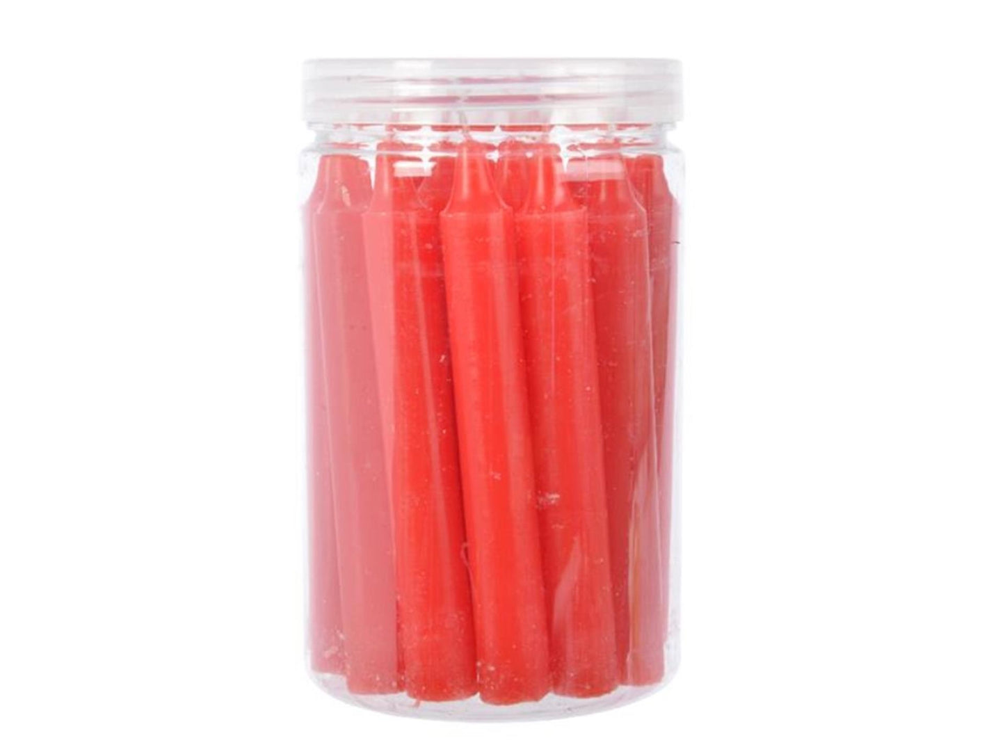 Decoris bougies de sapin de Noël rouge 1,3x10,5 cm