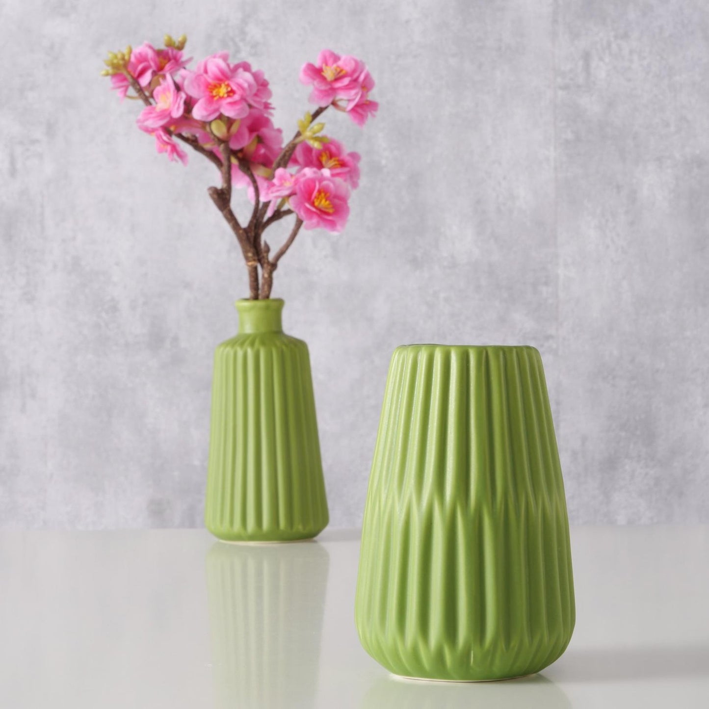 Boltze home vase esko h17cm vert