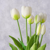 Boltze home fleurs artificielles tulipe 40cm blanc