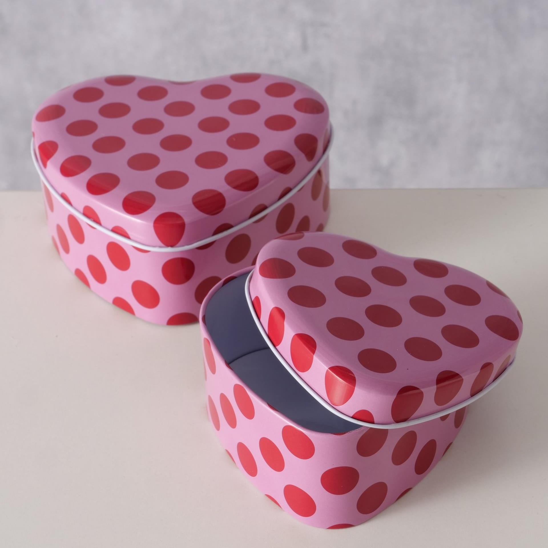 Boltze home modèle coeur en étain 2 pièces