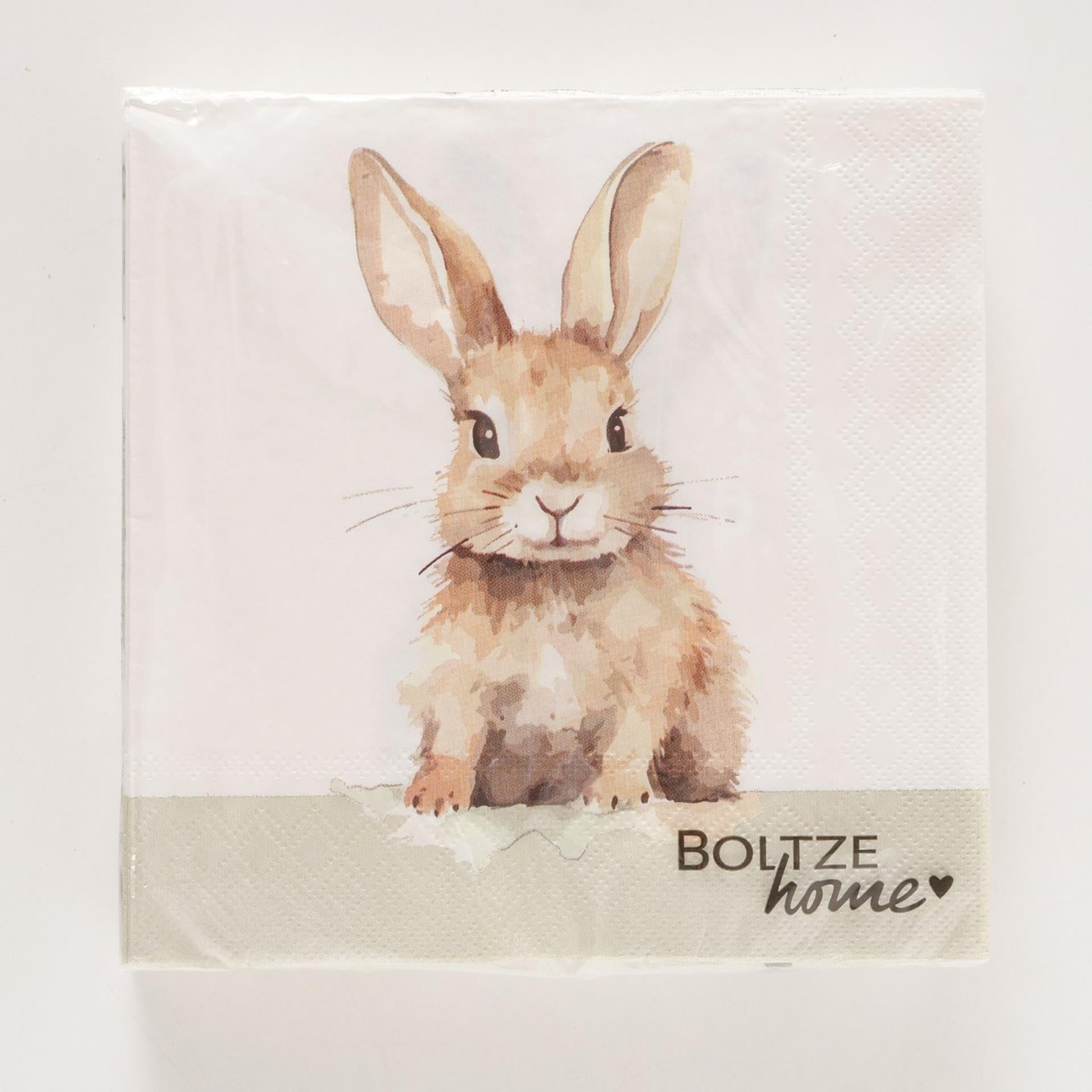 Boltze home serviettes hans lièvre 20 pcs