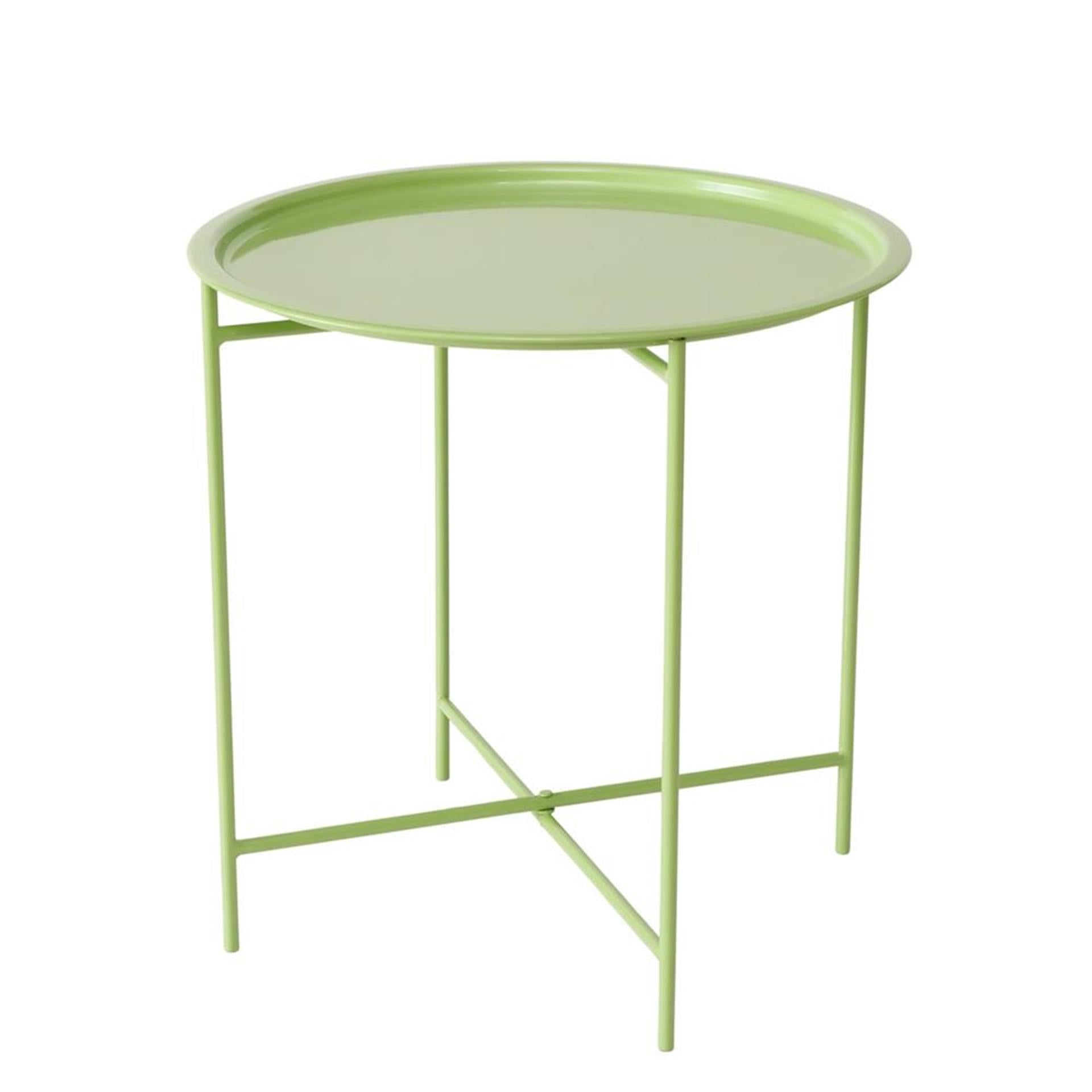 Boltze home plateau table métal vert