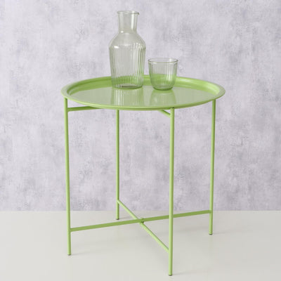 Boltze home plateau table métal vert