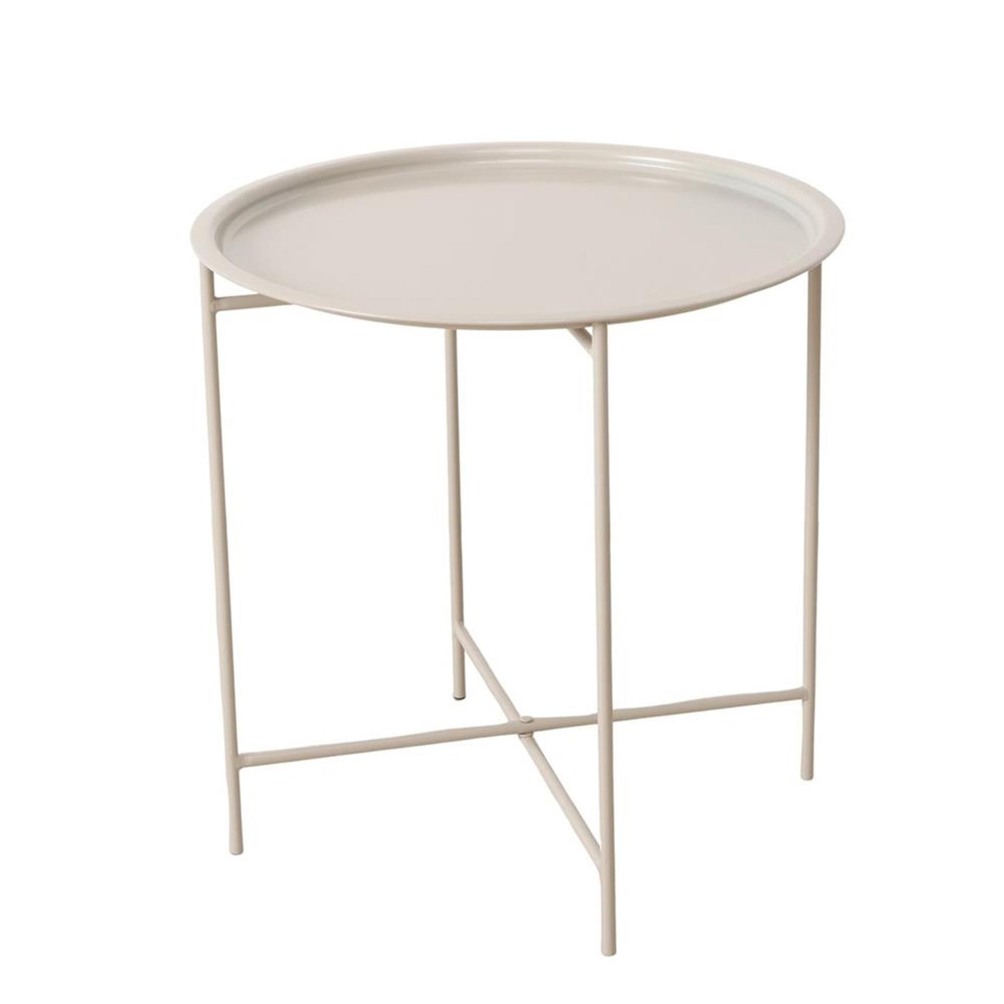 Boltze home plateau table métal beige