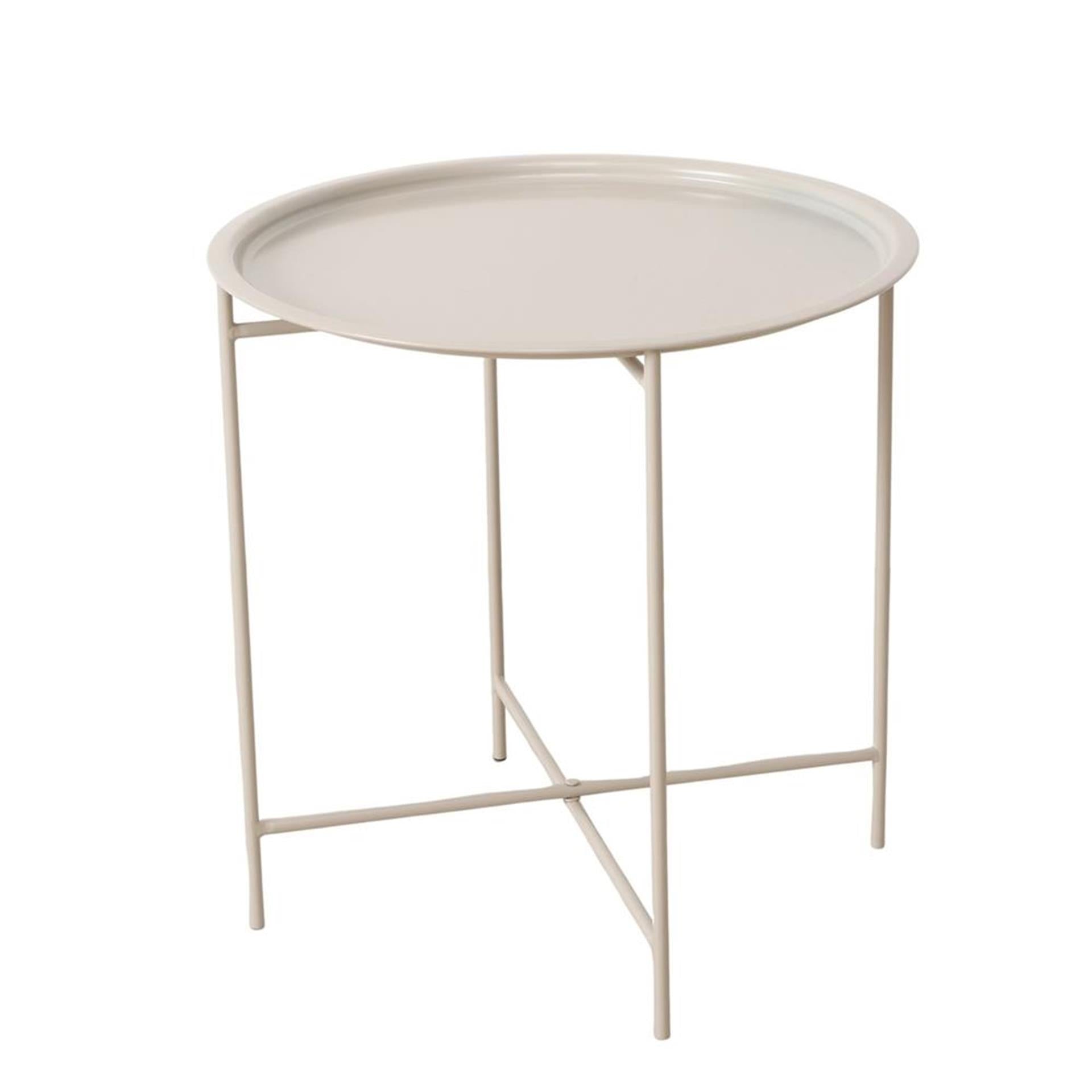 Boltze home plateau table métal beige