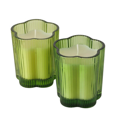 Pot en verre Boltze home avec bougie