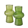 Boltze home vase verre vert h20cm