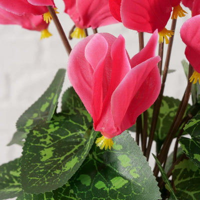 Boltze home plante artificielle en pot rose h27cm