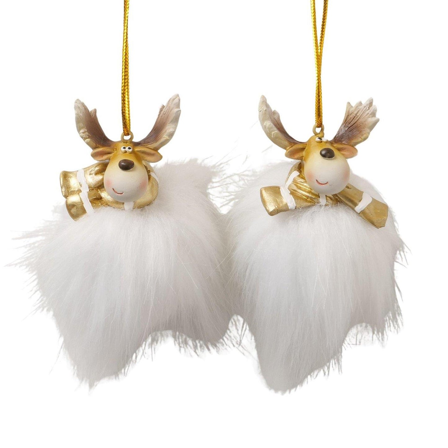 Boltze home Pendentif de Noël cerf 5,5x5x7cm