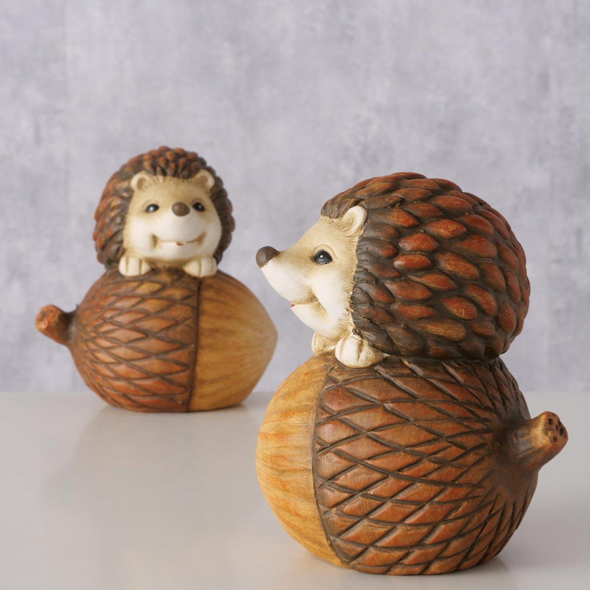 Boltze maison figurine hérisson 12x9x13cm