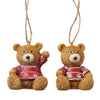 Boltze home pendentif de Noël ours 5x4.5x6cm