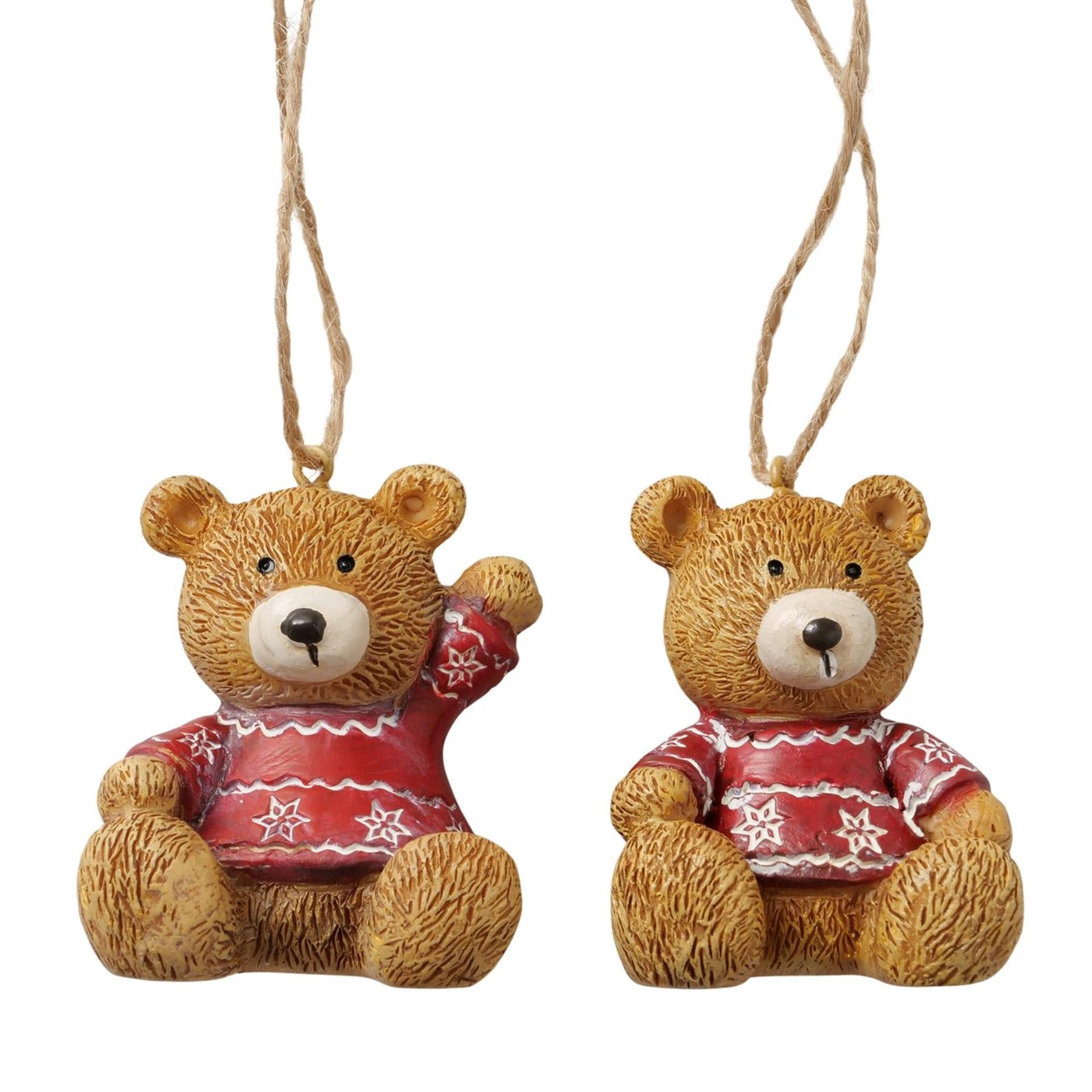 Boltze home pendentif de Noël ours 5x4.5x6cm