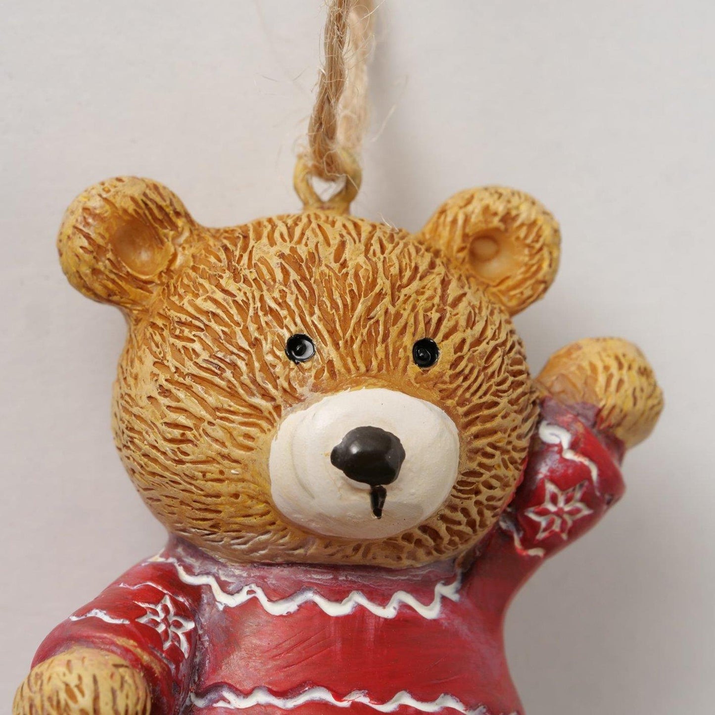 Boltze home pendentif de Noël ours 5x4.5x6cm